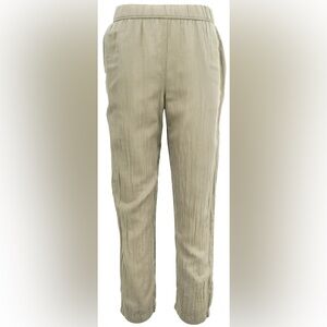 NWOT - Raquel Allegra Fez Silk Blend Tapered Pants Elastic Waist Size 00